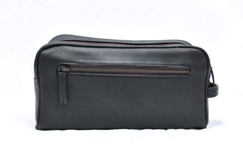 Single Section Toiletry- Black
