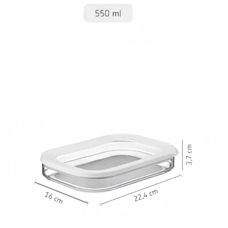 Minimalist Solid Color Plastic Storage Container Box