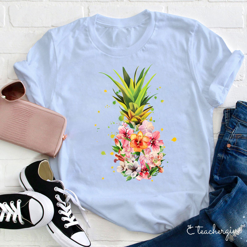 Pineapple Are Blooming Teacher T-Shirt