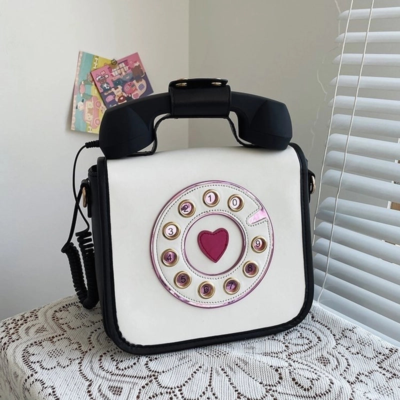 Fashion Creative Gradient Color Telephone Messenger Bag
