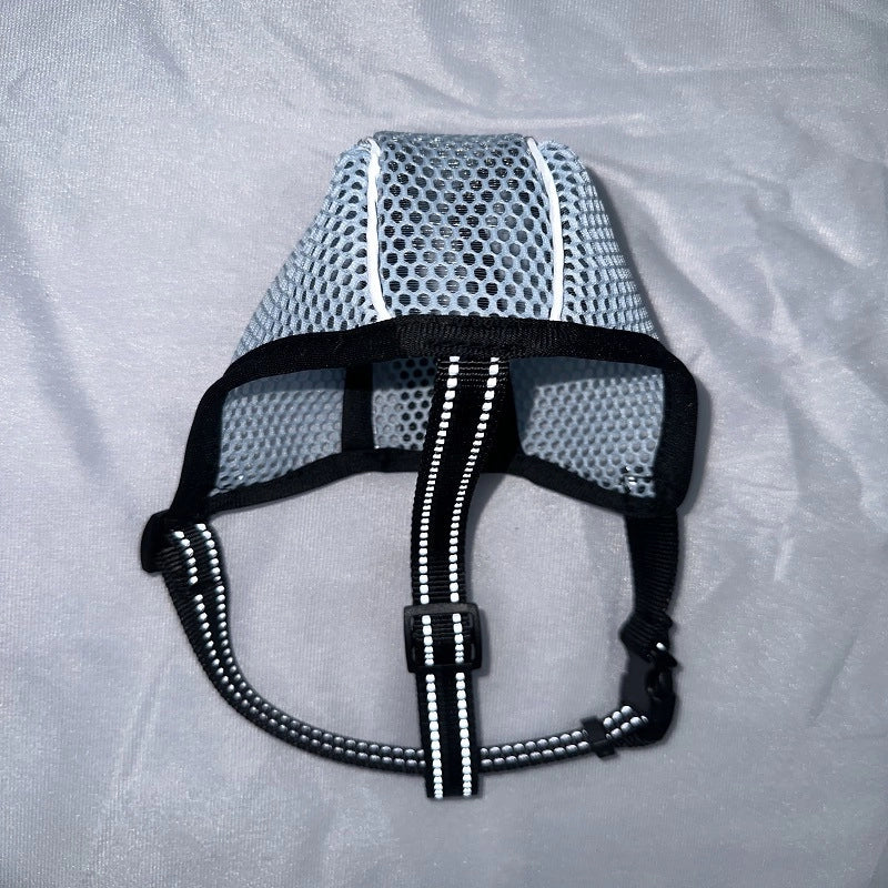 Anti-bite Dog Mouth Cover Mesh Cloth Breathable Anti-barking Anti-mess Eating Pet Mask Large And Small Dog Mouth Cover