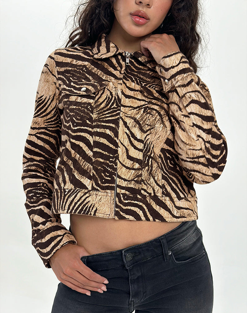 Hoshi Jacket in Wild Animal Print