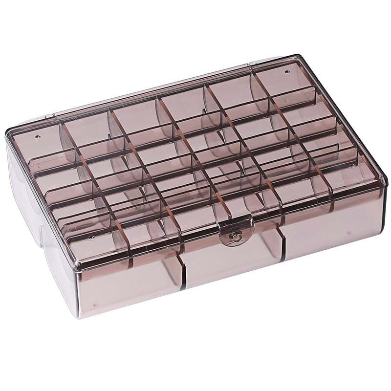 Jewelry Storage Box Jewelry Organizer Earrings Nail Polish Hair Accessories Display Compartment Plastic Box With Lid