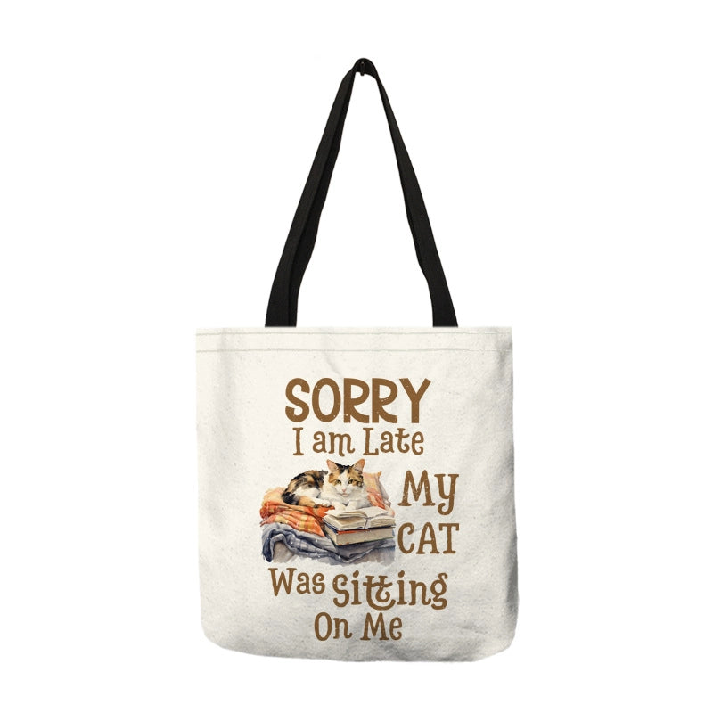 Cat-lovers Printed Shoulder Bag Large Capacity Shopping Bag Tiktok One-piece Delivery