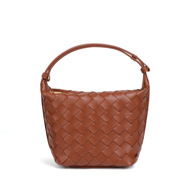 Women's Pu Leather Solid Color Streetwear Square Zipper Shoulder Bag Underarm Bag