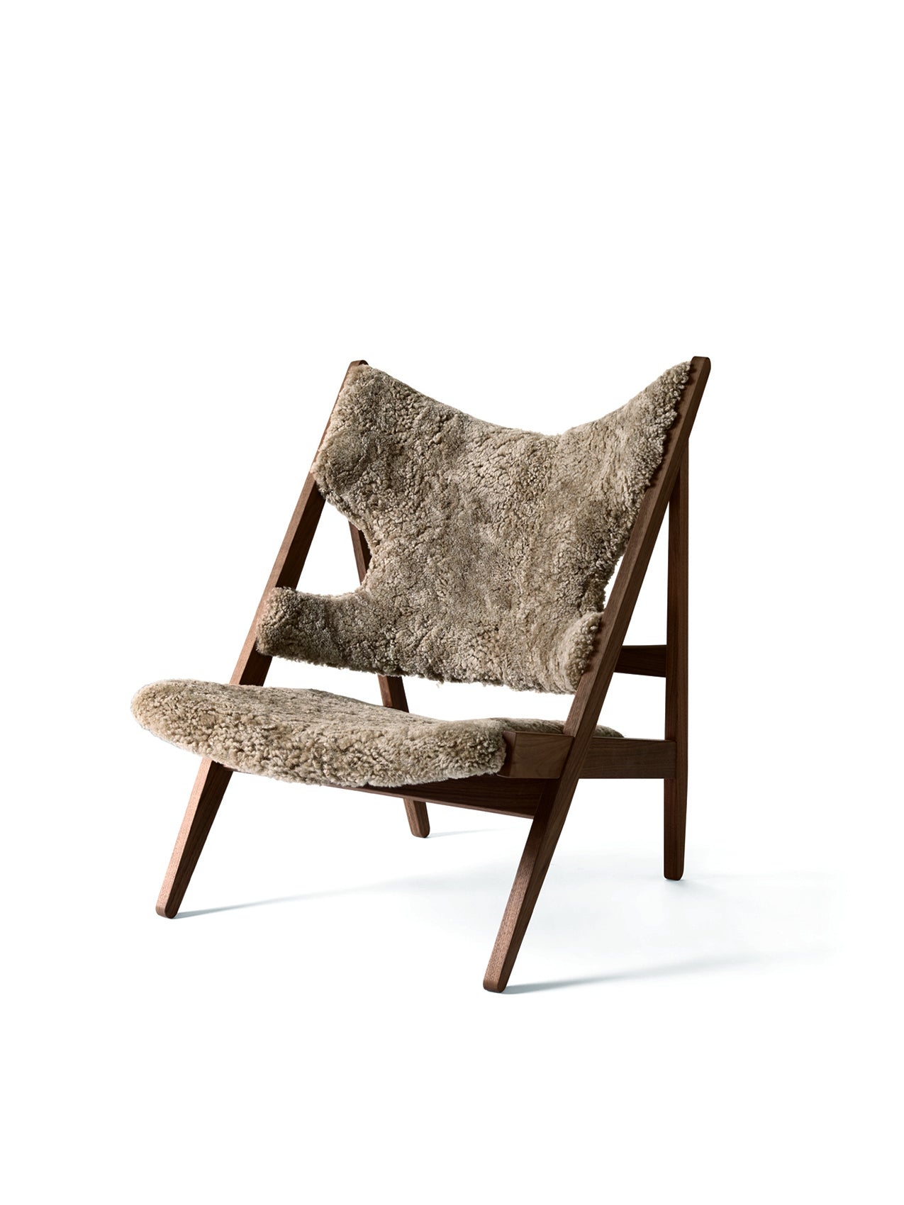 Knitting Chair. Sheepskin