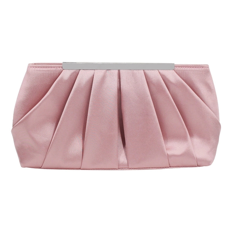 Dark Blue Black Pink Silk Solid Color Square Evening Bags