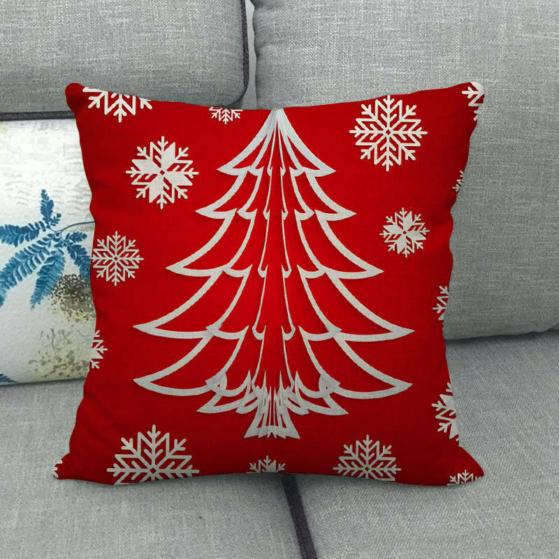 18 Cojines Merry Xmas Couch Throw Pillow Cover Case Home Sofa Decor Pillowslip