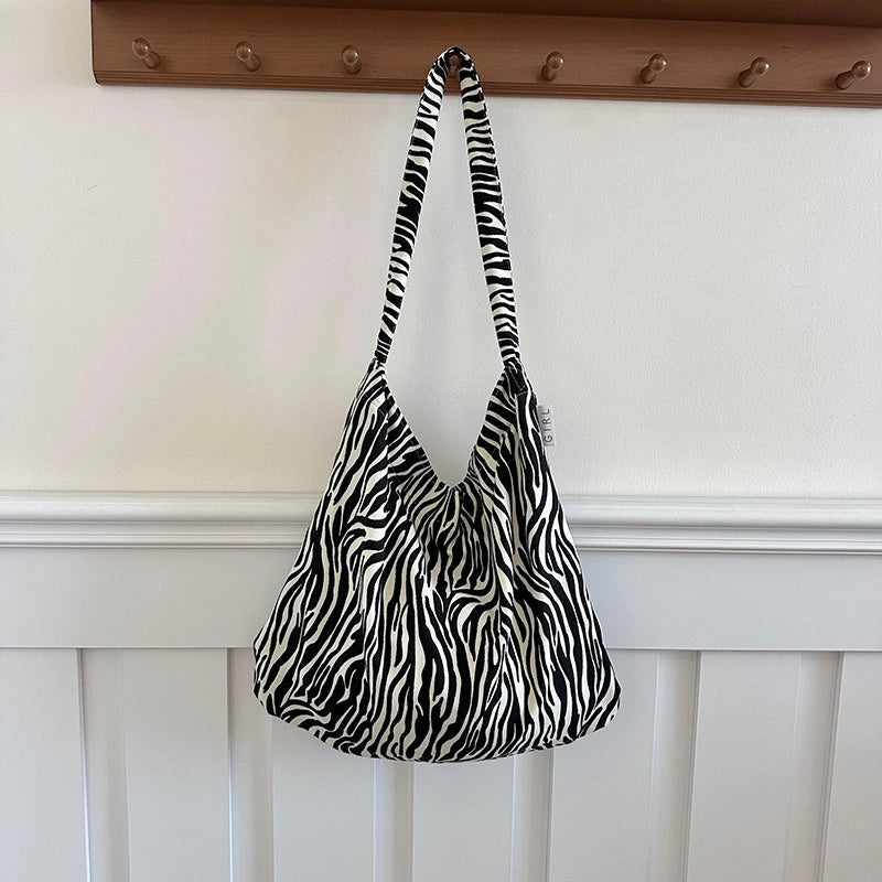 Niche Canvas Bag For Women 2024 New Summer Design Sense High Quality Artistic Floral Canvas Bag