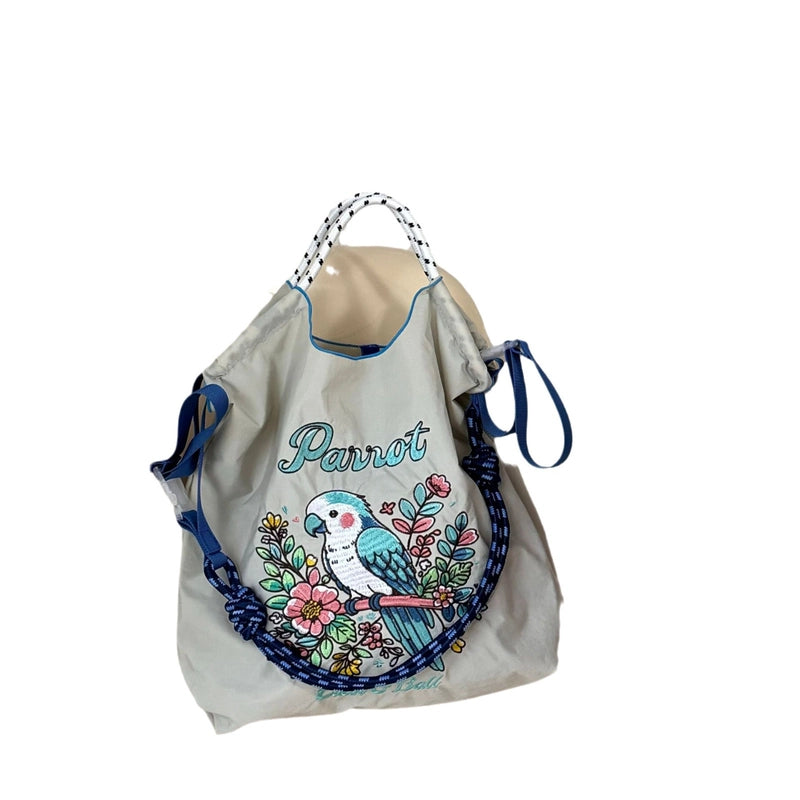 Women's Medium Nylon Animal Letter Vintage Style Classic Style Square Open Underarm Bag