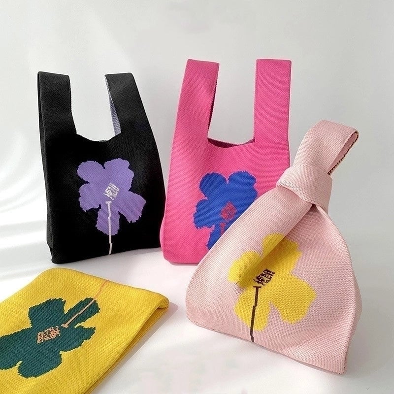 Women's Medium Polyester Flower Beach Open Handbag