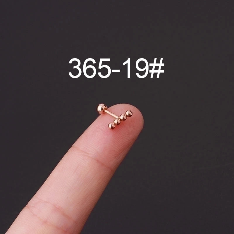 Ear Cartilage Rings & Studs Fashion Geometric 316L Stainless Steel  Plating
