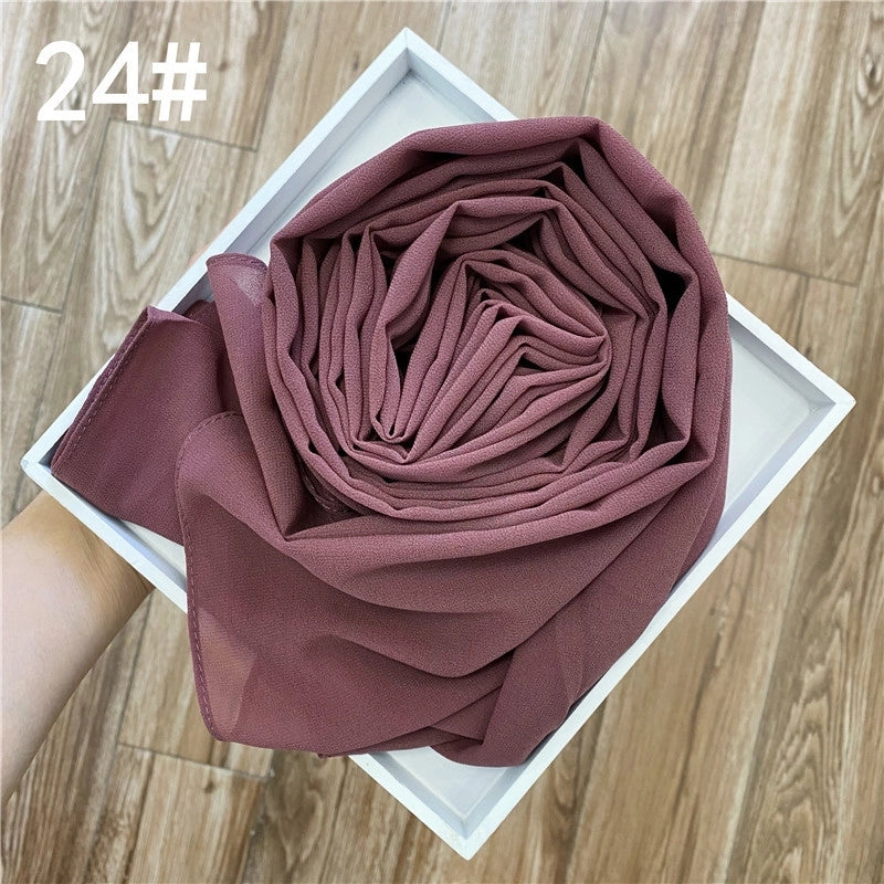 Solid Color Sprinkling Gold Pearl Chiffon Chiffon Fashion Sprinkling Gold Scarf Women's Toe Chiffon Glitter Scarf