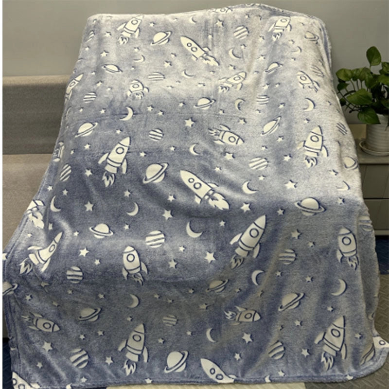Vacation Solid Color Polyester Velvet Blanket