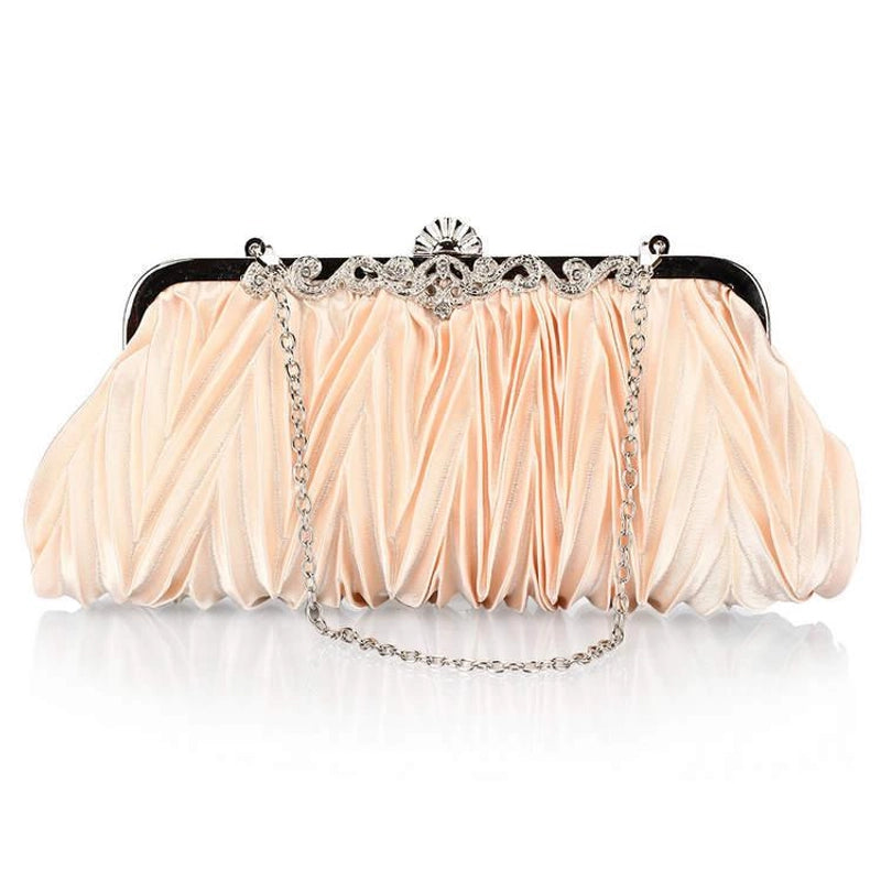 White Red Purple Solid Color Square Evening Bags
