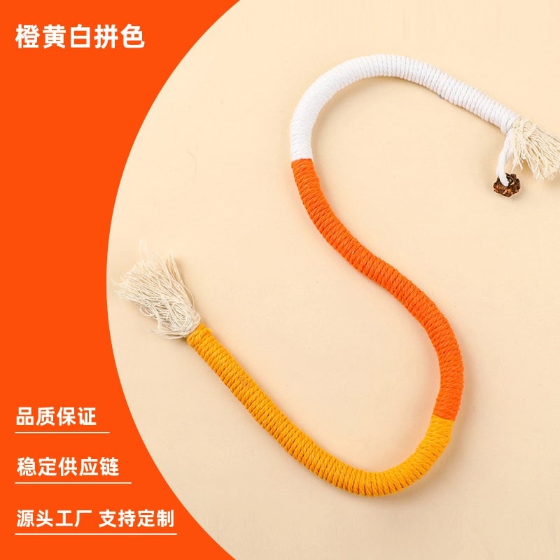 Minimalist Classic Style Cotton Rope Color Block Pet Toys
