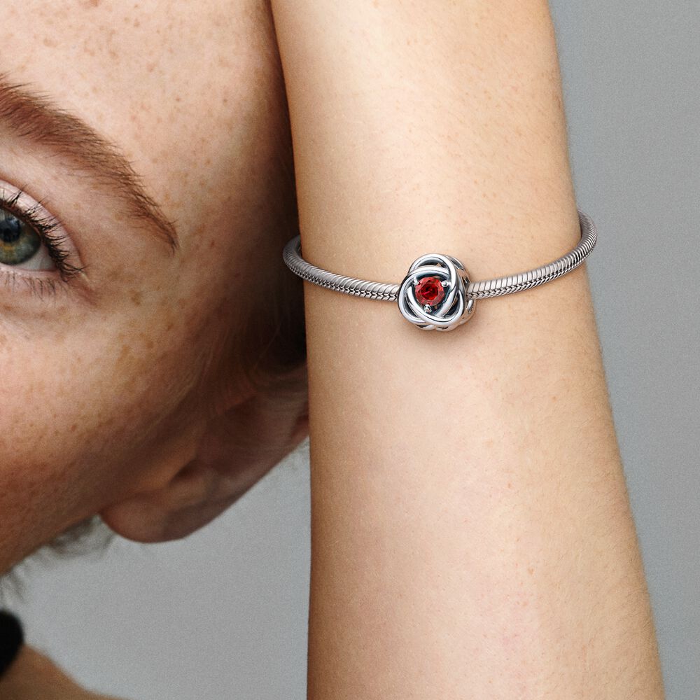 True Red Eternity Circle Pandora Charm