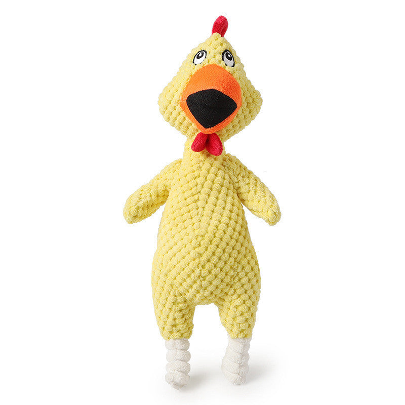 Squeaky Dog Toy – Pineapple Velvet & Screaming Chicken Pet Toy for Dogs and Cats