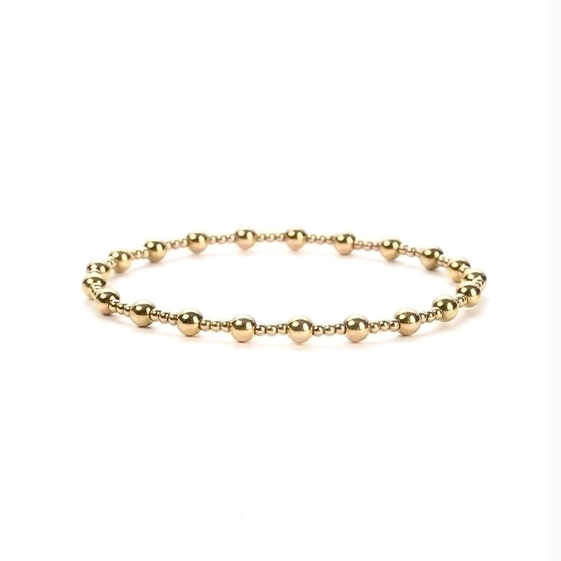 Basic Geometric Stainless Steel Plating Bracelets 1 Piece