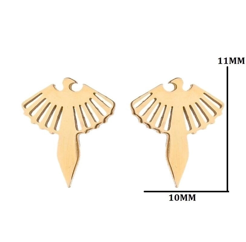 Minimalist Animal 304 Stainless Steel No Inlaid 18K Gold Plated Ear Studs