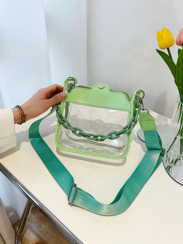 Women's Small All Seasons Pvc Streetwear Square Bag
