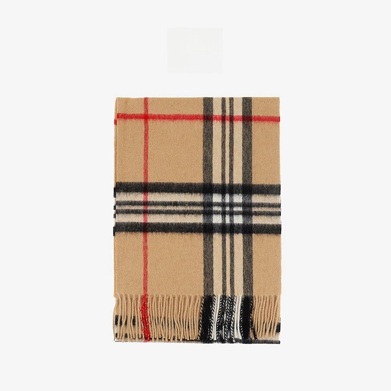 Wool Scarf Advanced Sense Simple Plaid Spring Clothing Women's Clothing Batch Winter Explosions For Women And Men