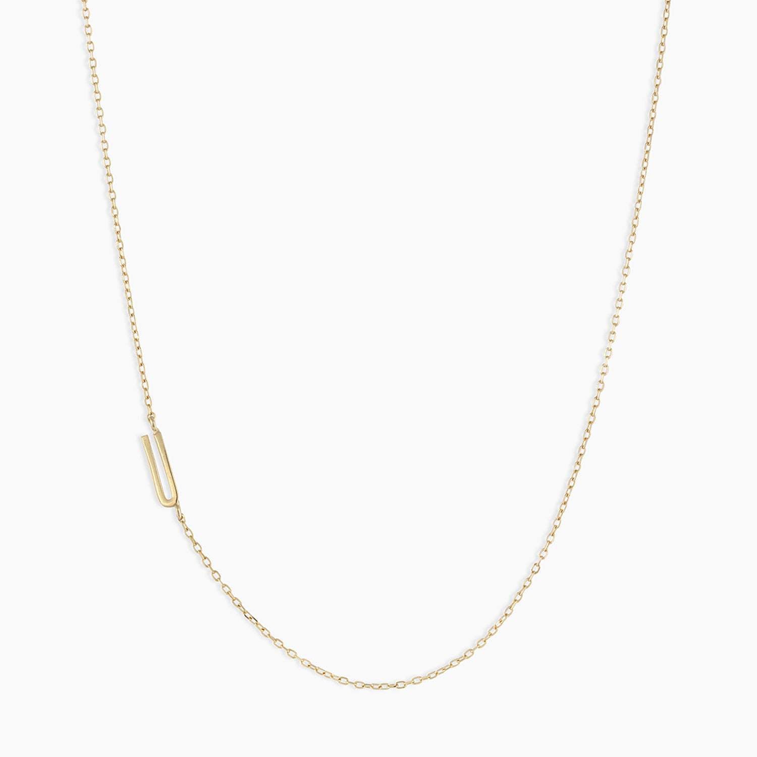 Minimalist Letter Geometric Titanium Steel Electroplating Necklaces