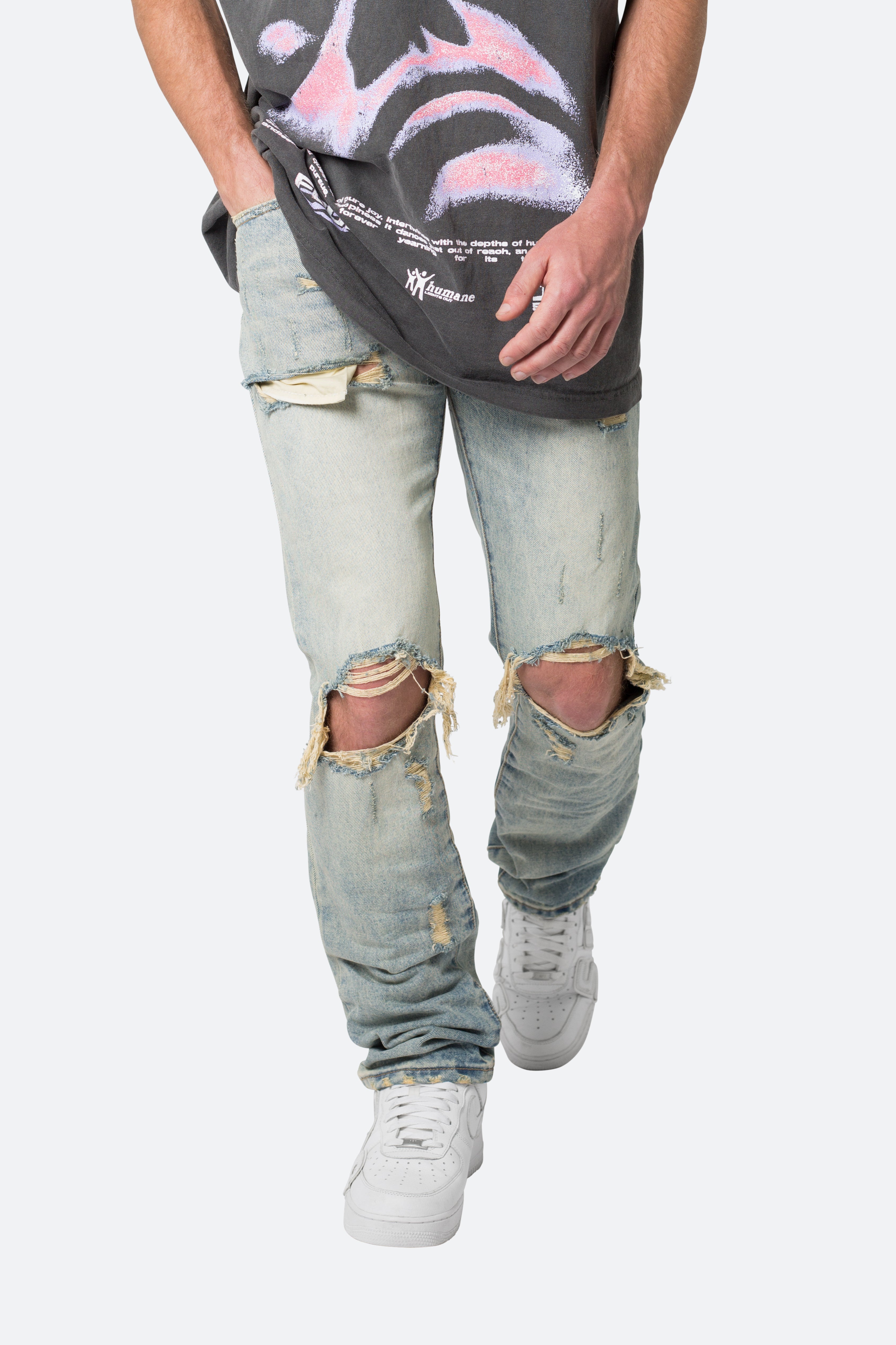 D544 Straight Denim - Vintage Blue