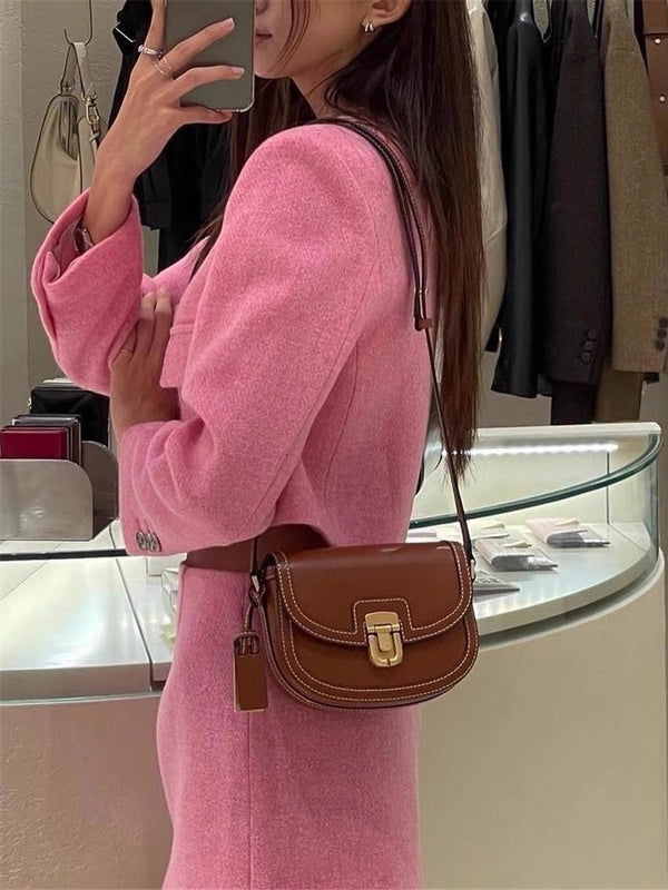 Women's Small All Seasons Pu Leather Streetwear Shoulder Bag