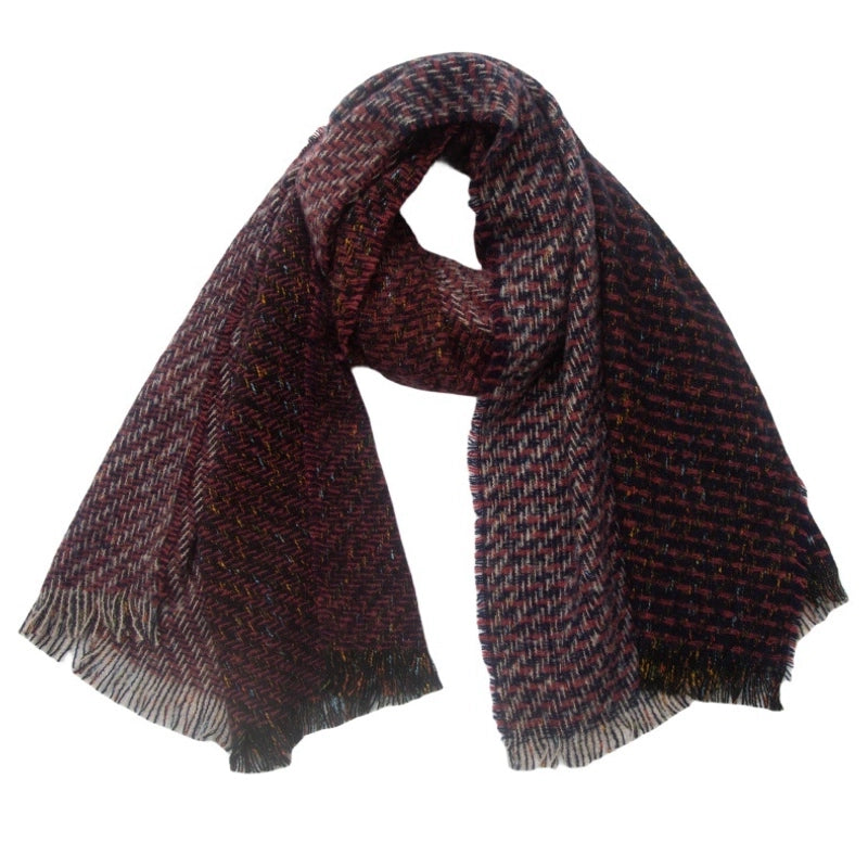 Unisex Casual Minimalist Color Block Polyester Scarf