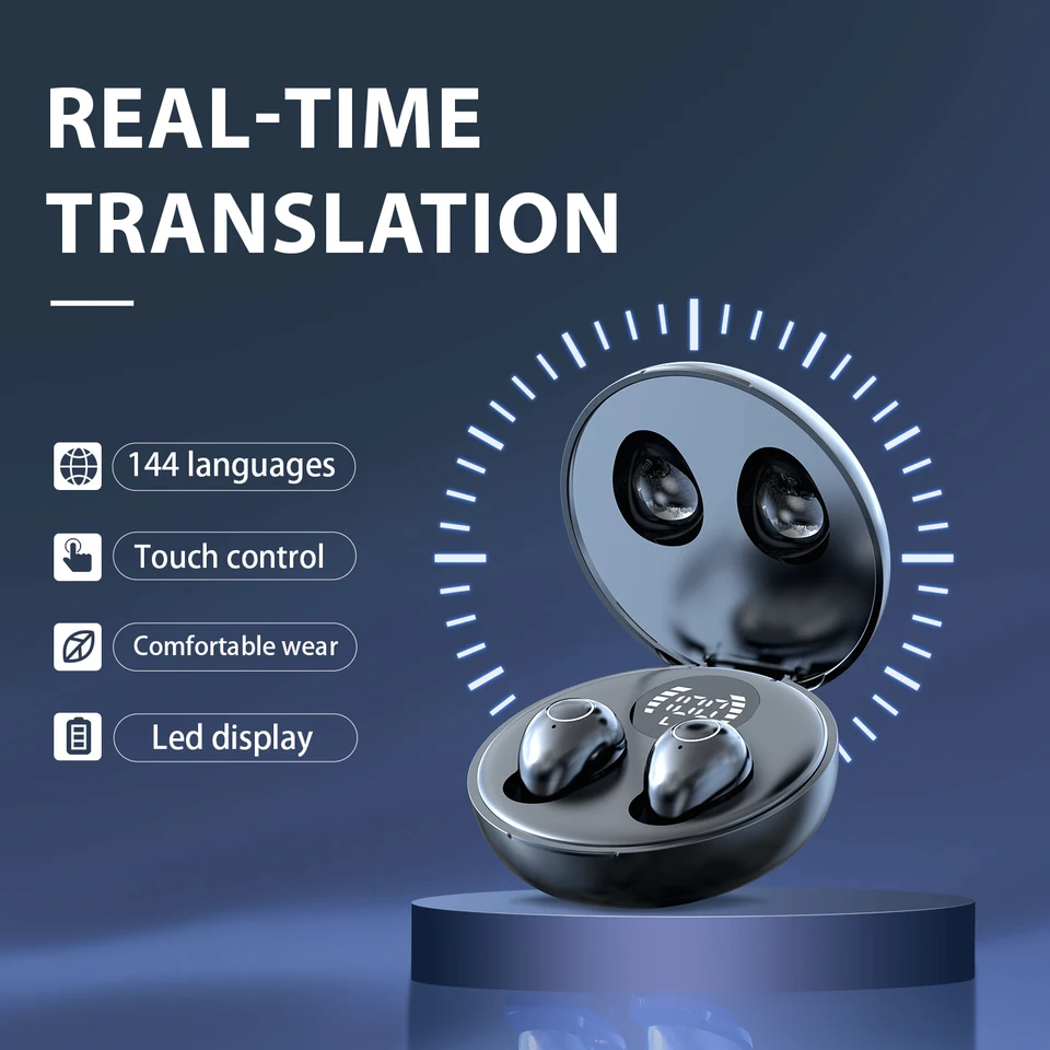 AI Real-Time Translation Earbuds Wireless Headphones Bluetooth Earphone Noise Reduction Headset For Xiaomi Redmi Small Earphones