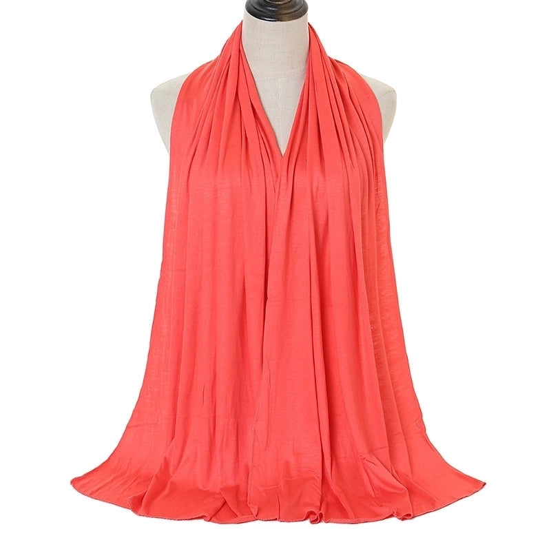 Women's Minimalist Solid Color Monel Scarf