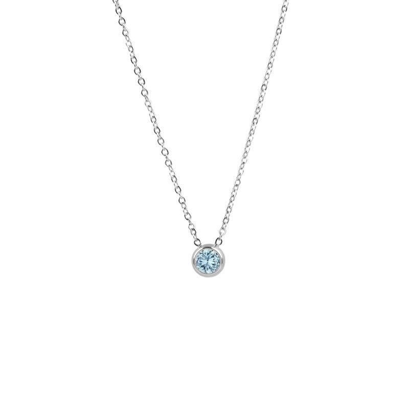 1 Piece Lady Round Stainless Steel Titanium Steel 18k Gold Plated Zircon Pendant Necklace