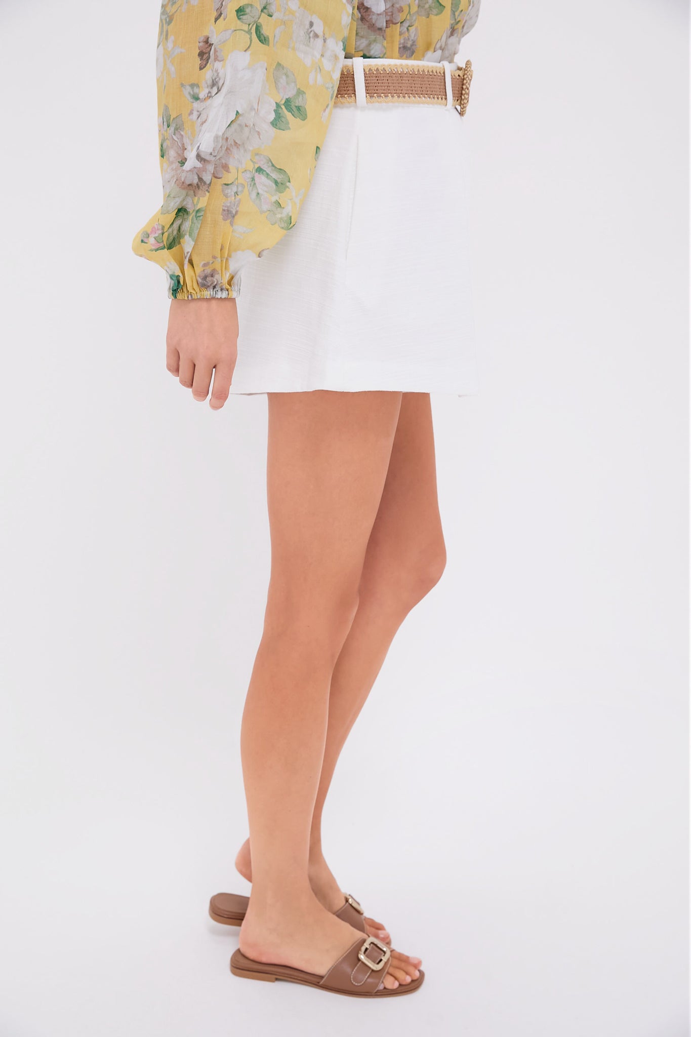 Ivory Acacia Tuck Short