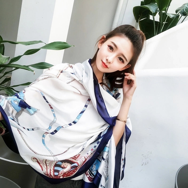 Fashion Silk Scarf (707 Main Color) Nhcj0164-707 Main Color