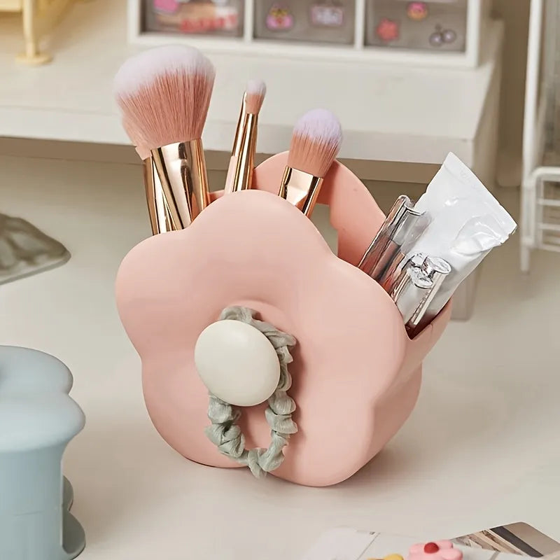 Multipurpose Flower-Shaped Desk Organizer