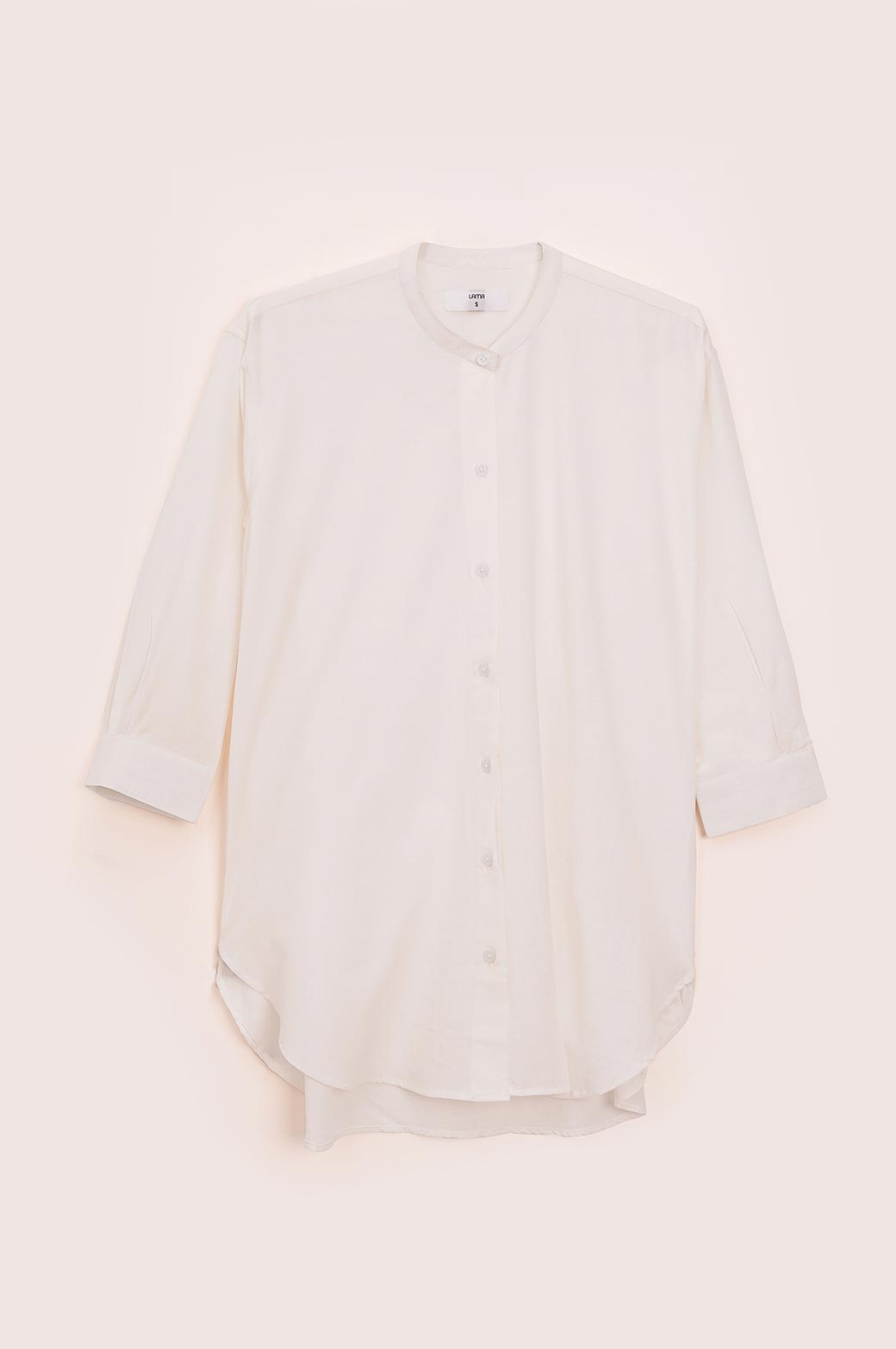 BAND COLLAR LONG SHIRT