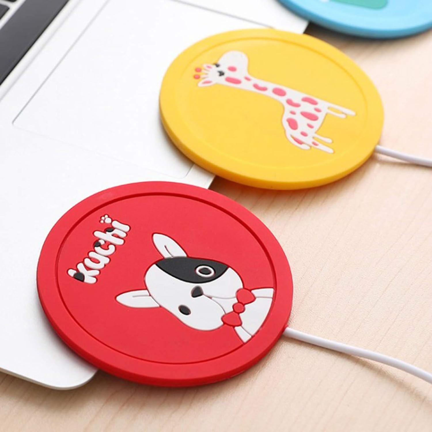 1Pc USB Coffee Cup Warmer. Cartoon Silicone Coffee Mug Warmers Heater Mat For Desk Home Office