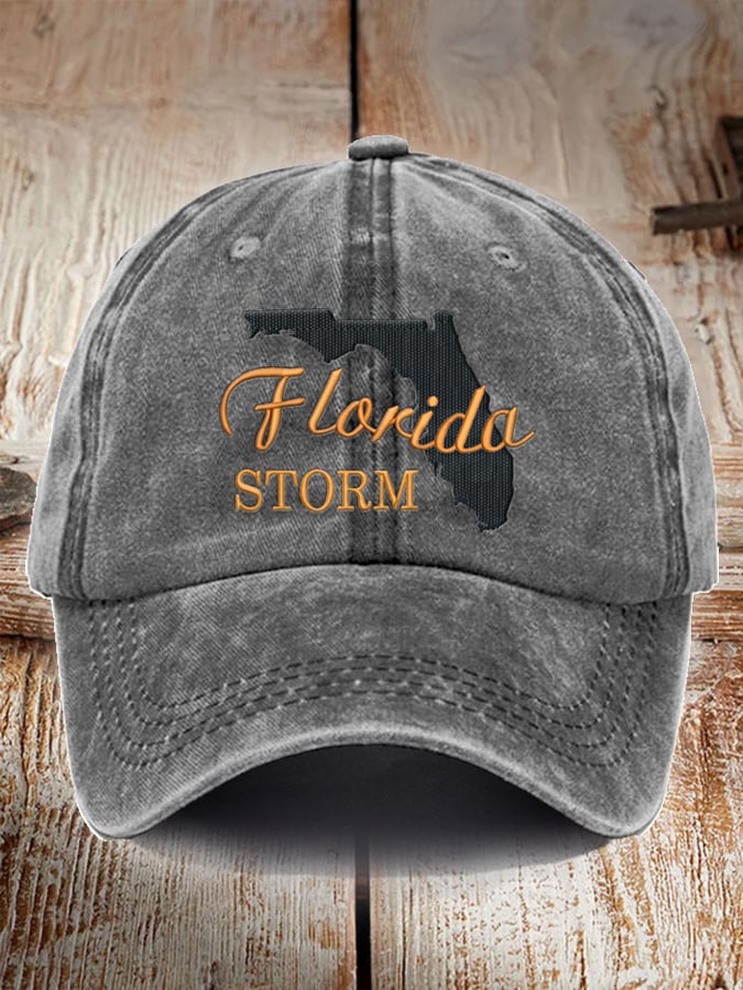 Unisex Distressed Washed Cotton Florida Strong Hot Spot Hat