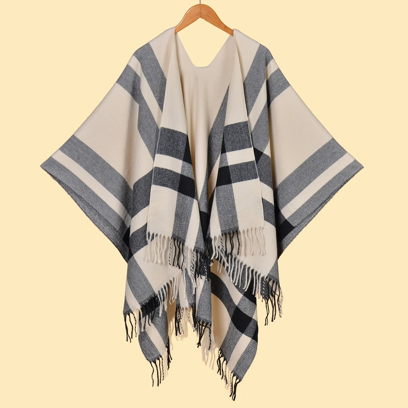 Women's Retro Graffiti Polyester Acrylic Oil Painting Shawl