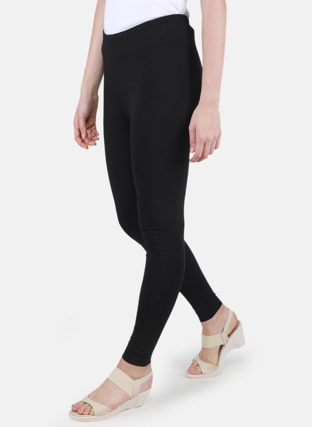 Women Black Solid Legging