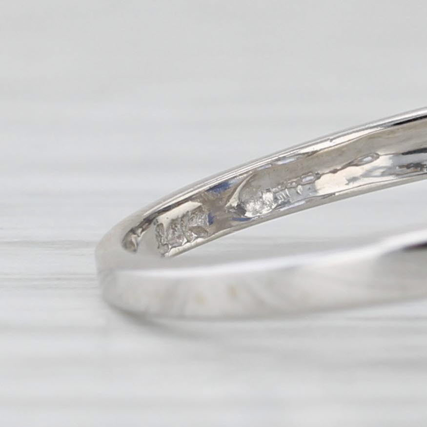 1.39ctw Tanzanite 3-Stone Diamond Ring 14k White Gold Size 6
