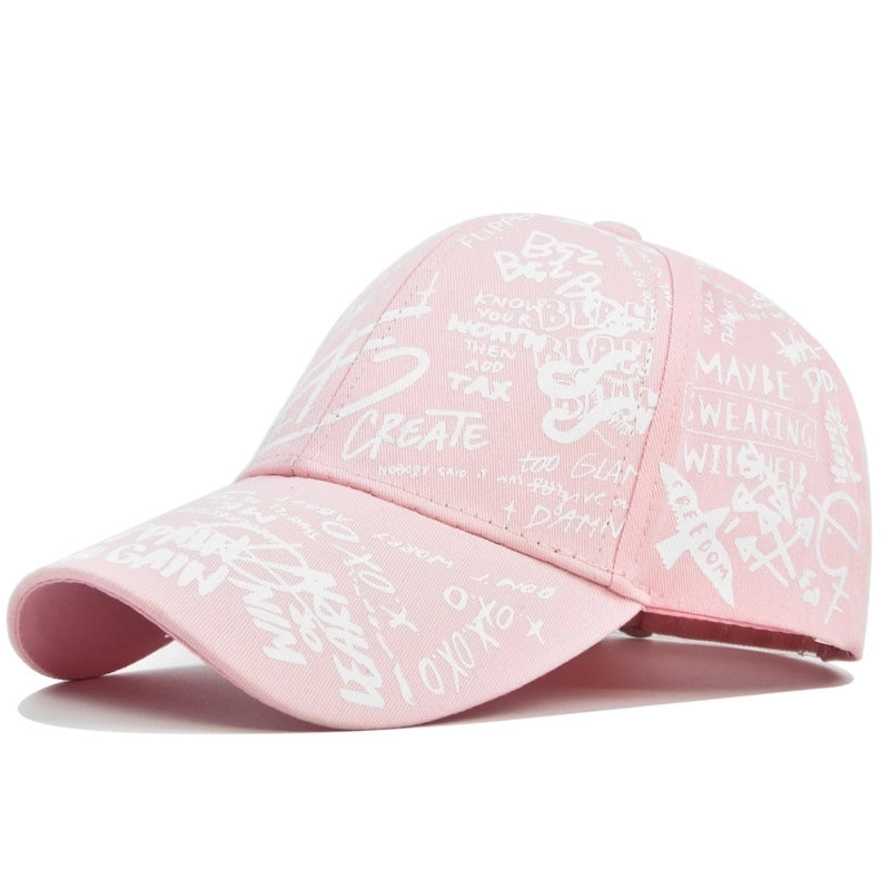 Women's Minimalist Classic Style Letter Crimping Baseball Cap