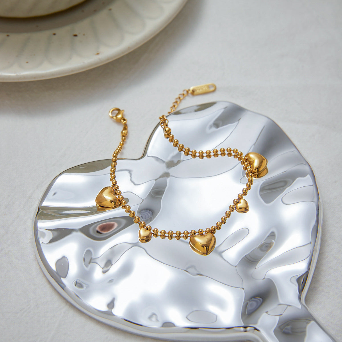 Jie Ding Stainless Steel Love Bracelet 18K Gold Hand Jewelry Titanium Steel