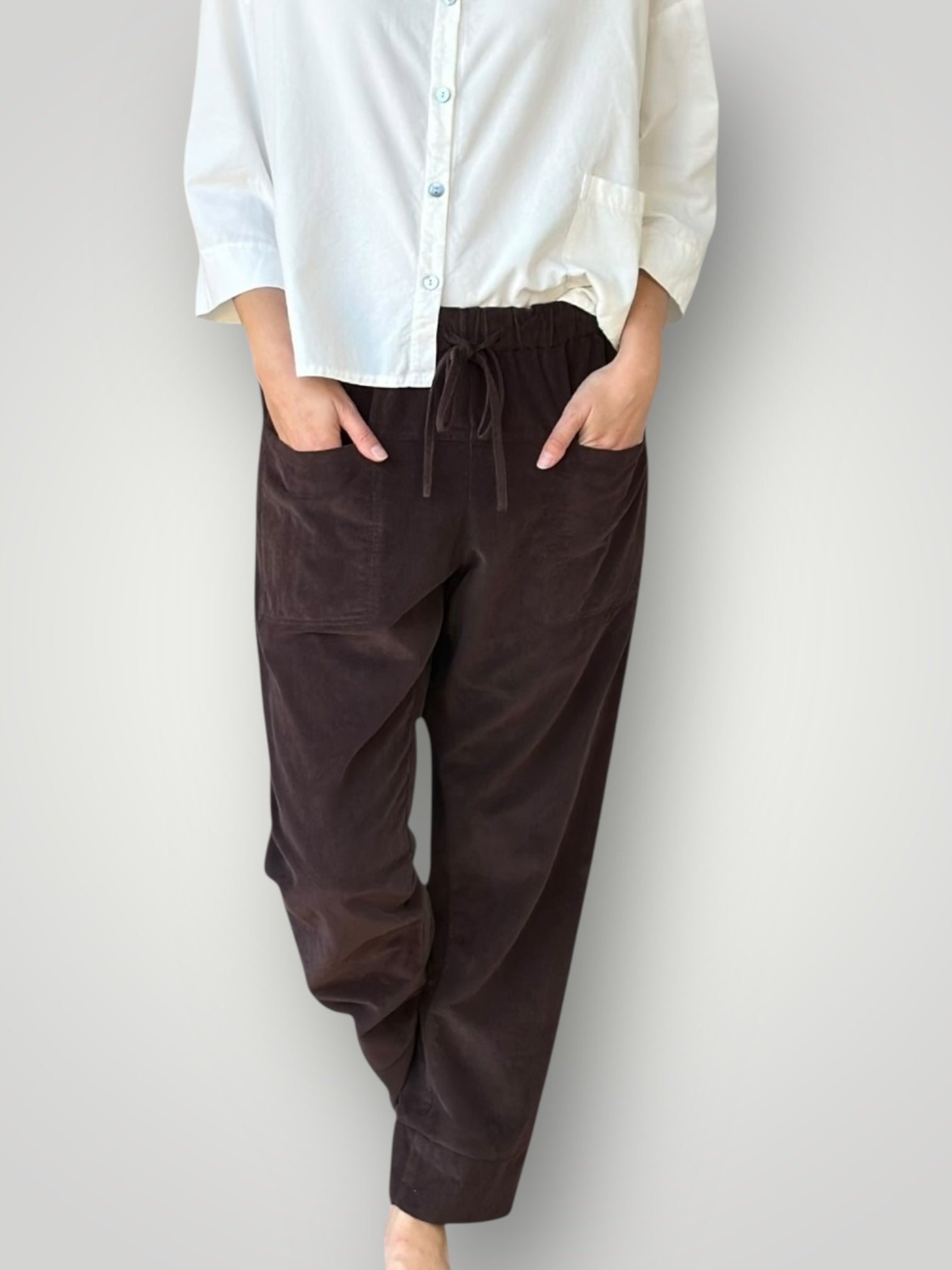 darcy pants -  chocolate cord