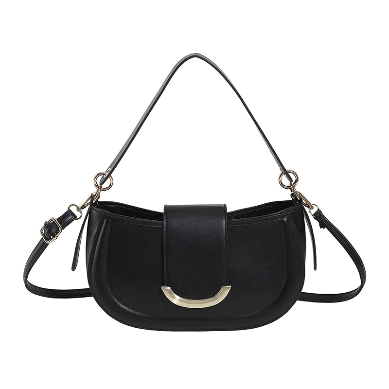 Women's All Seasons Pu Leather Solid Color Streetwear Square Zipper Handbag