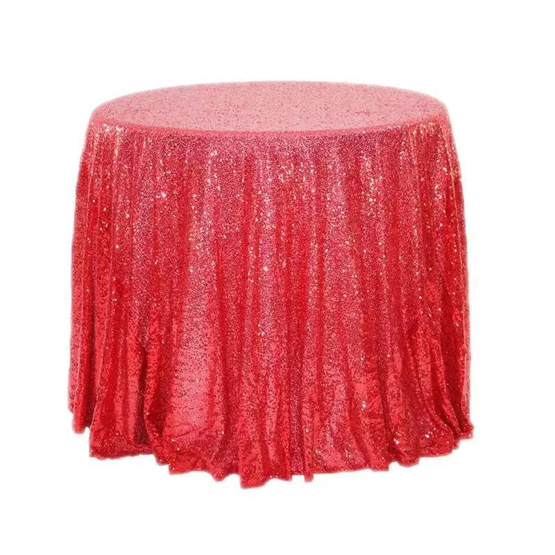 IG Style Sequins Solid Color Polyester Tablecloths