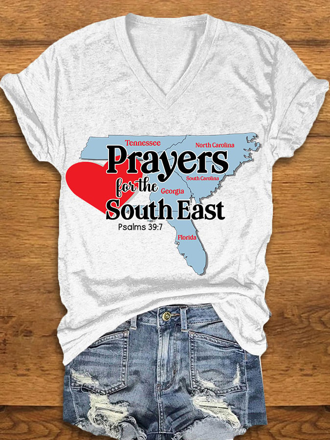 Women's Prayers for the South East. Psalms 39:7 printed T-shirt