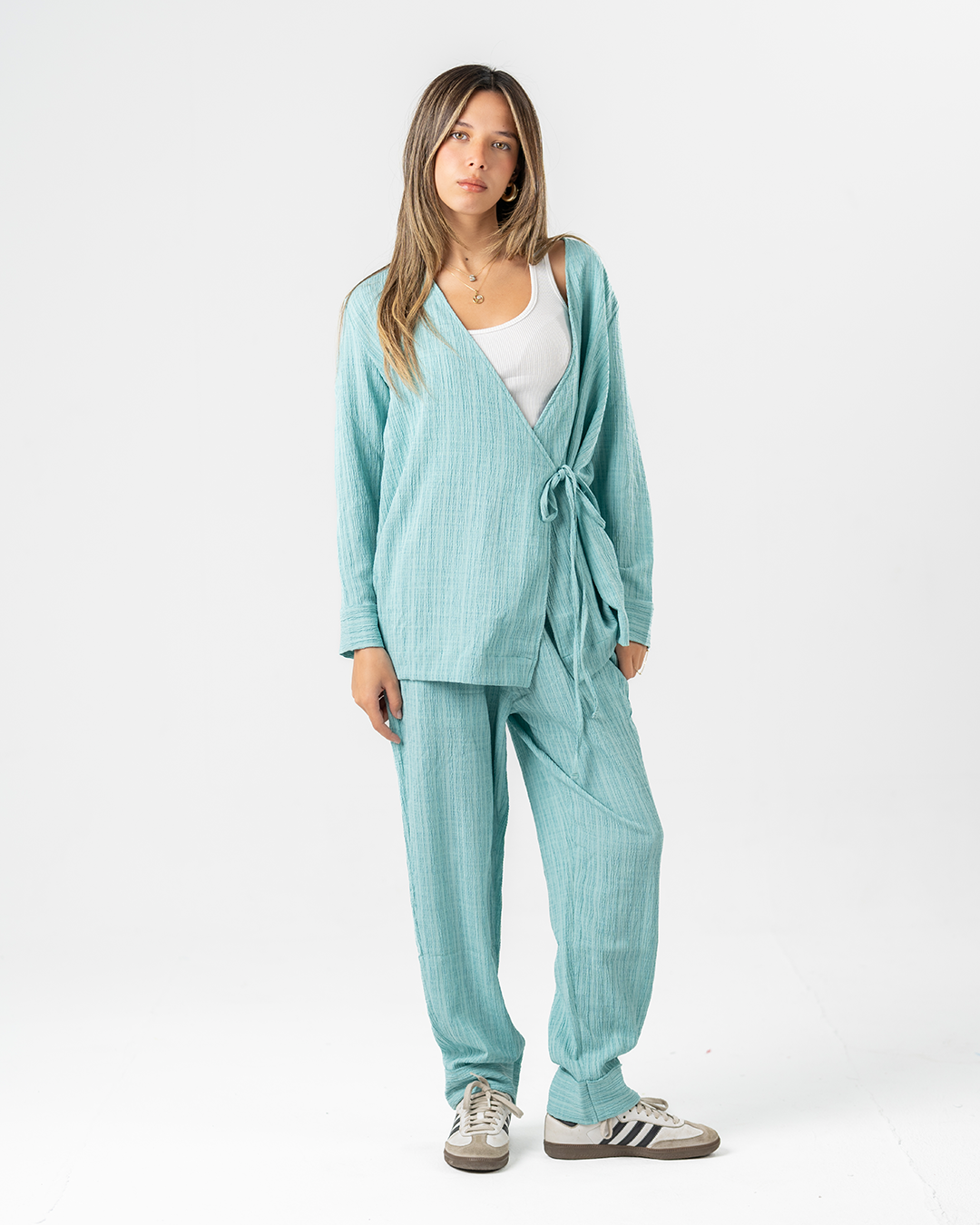 Women Crinkled Cardigan