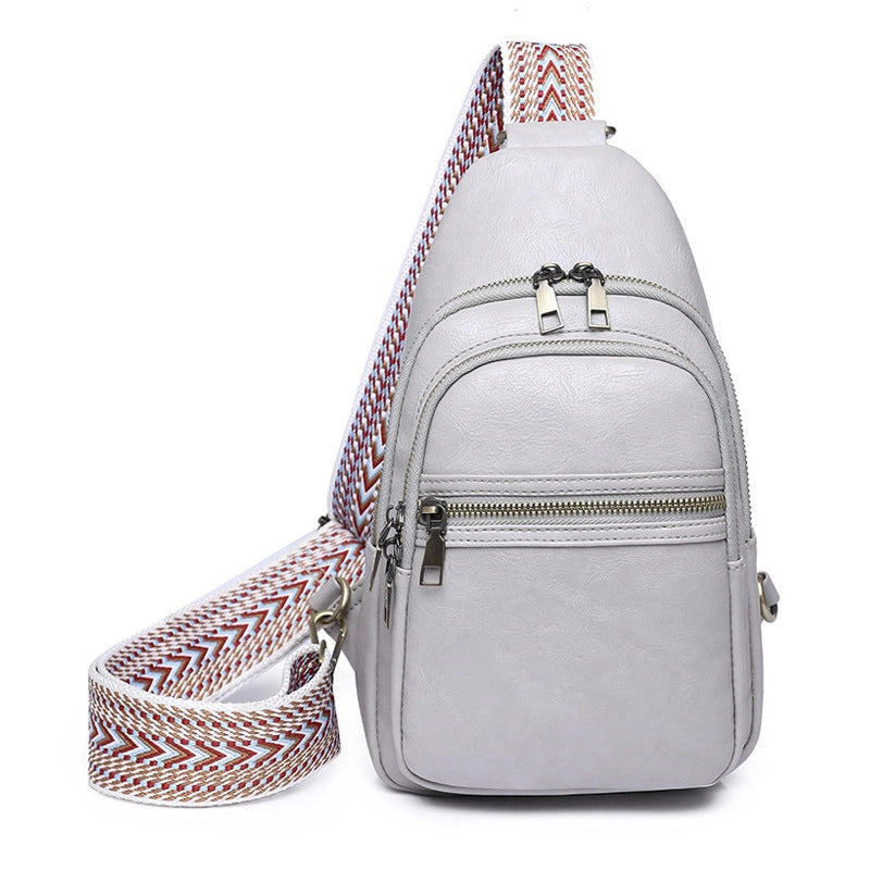 Women's Streetwear Solid Color Pu Leather Waist Bags